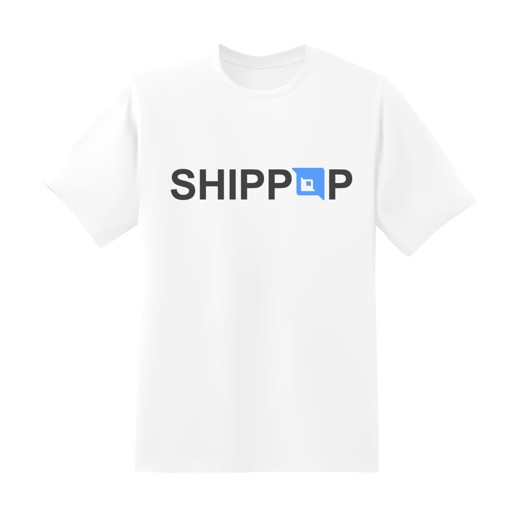 เสื้อ shippop คอกลม ไซส์ xxl (สีขาว)